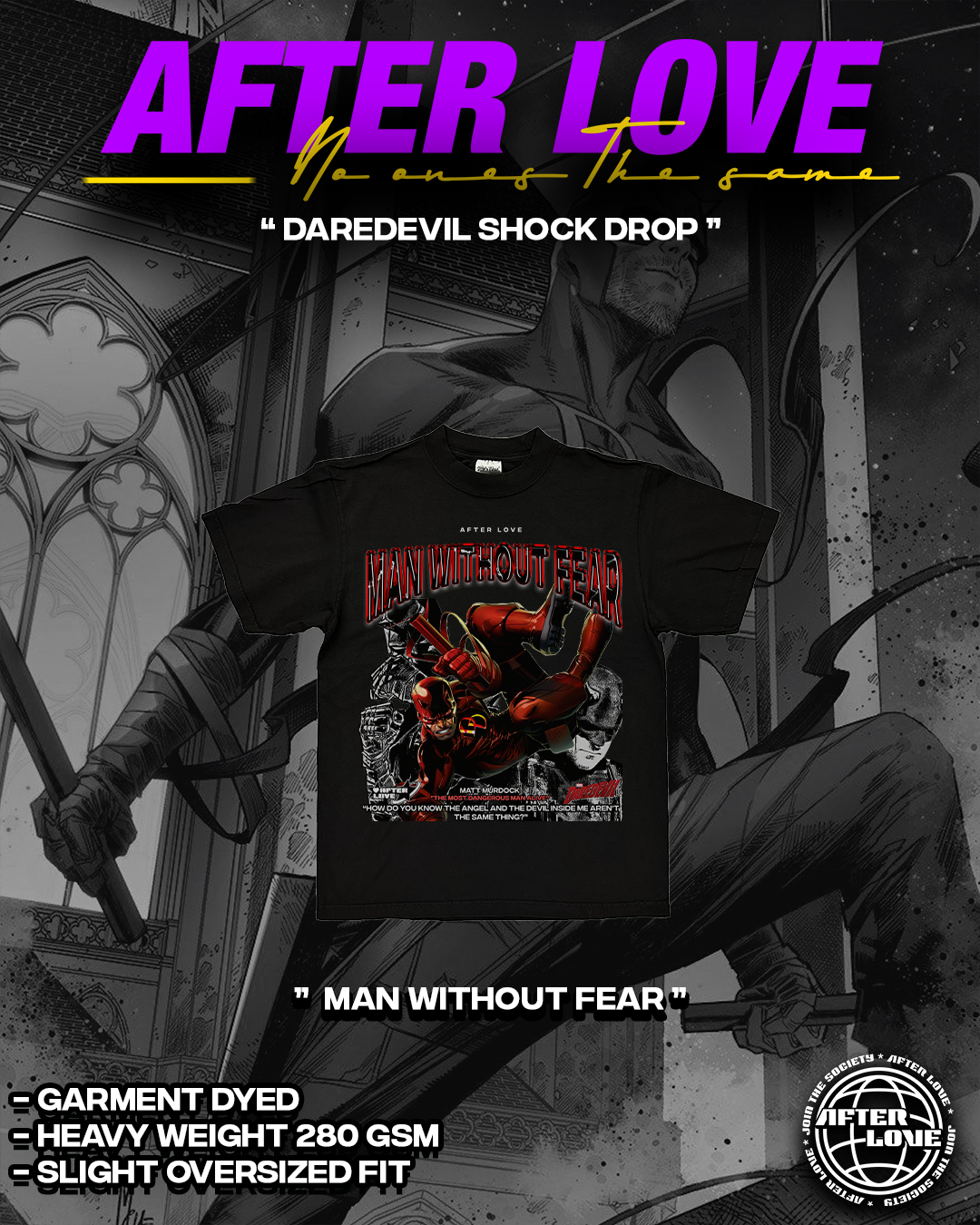 "A Man Without Fear " Graphic Tee