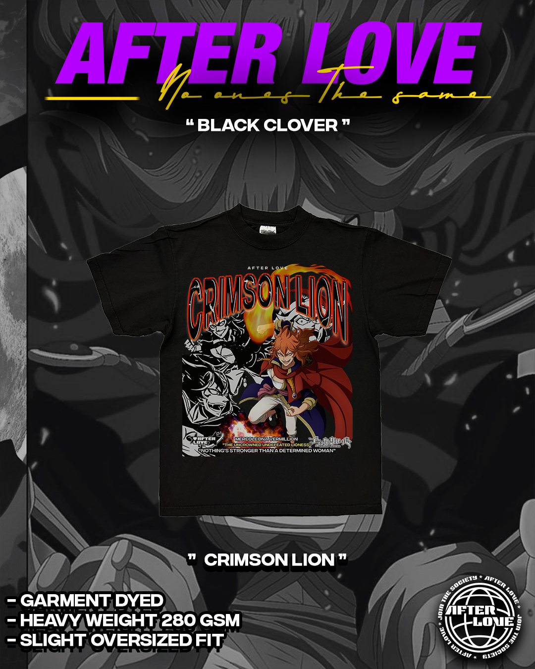 " Crimson Lion " Graphic Tee