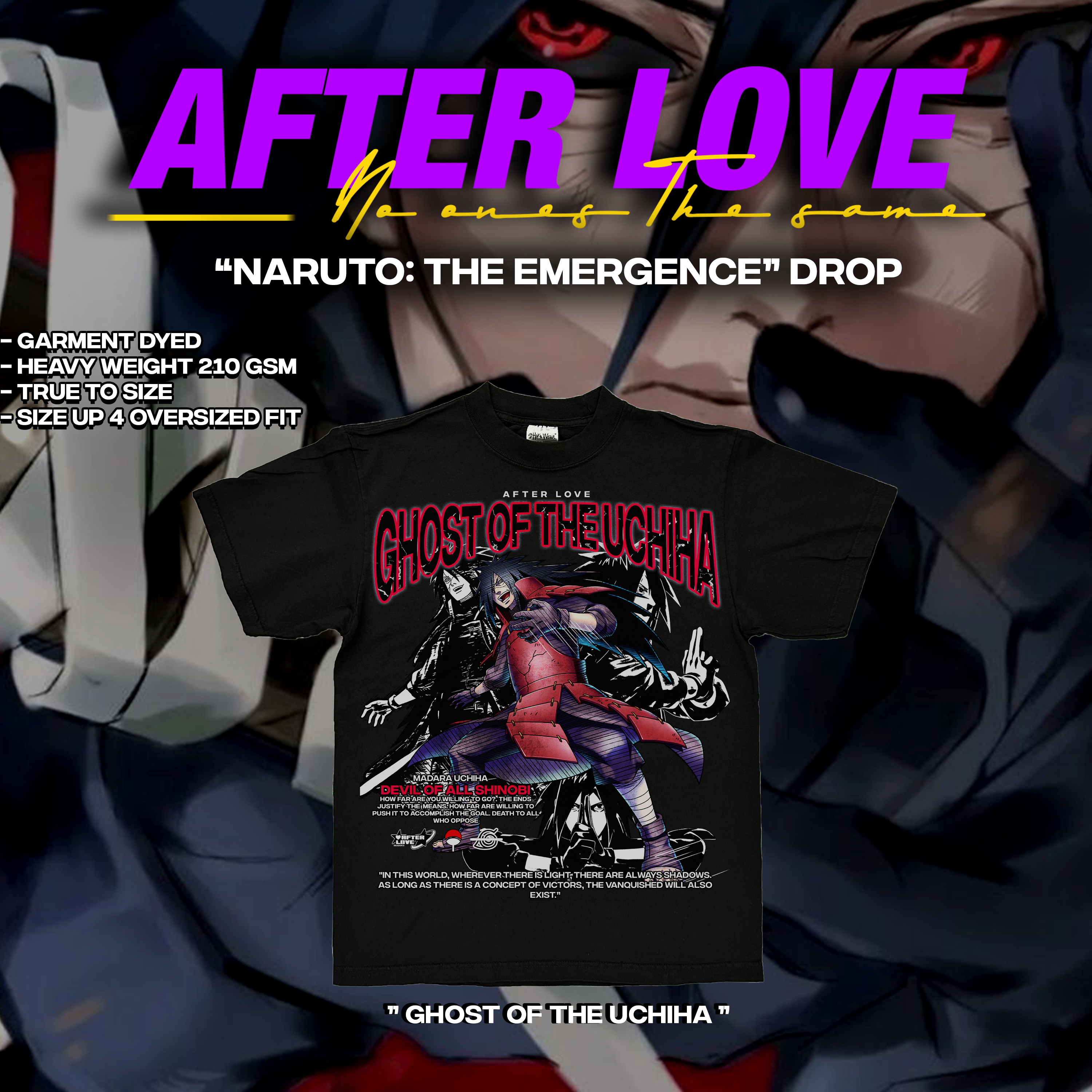 "Ghost Of The Uchiha " Graphic Tee