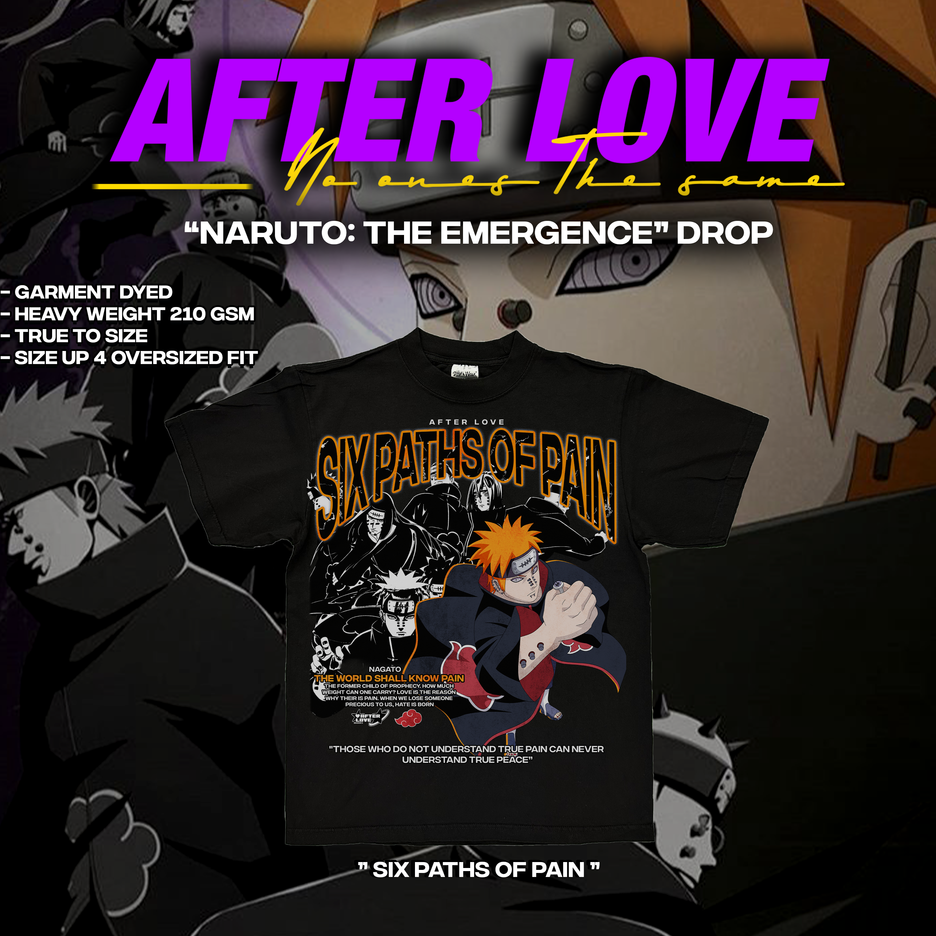 "Six Paths Of Pain " Graphic Tee